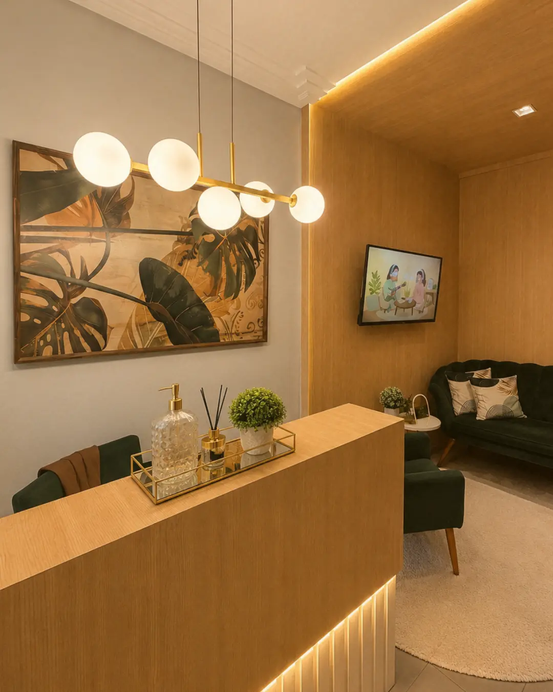 Recepção da Clínica MM Nutrir em Belém-PA